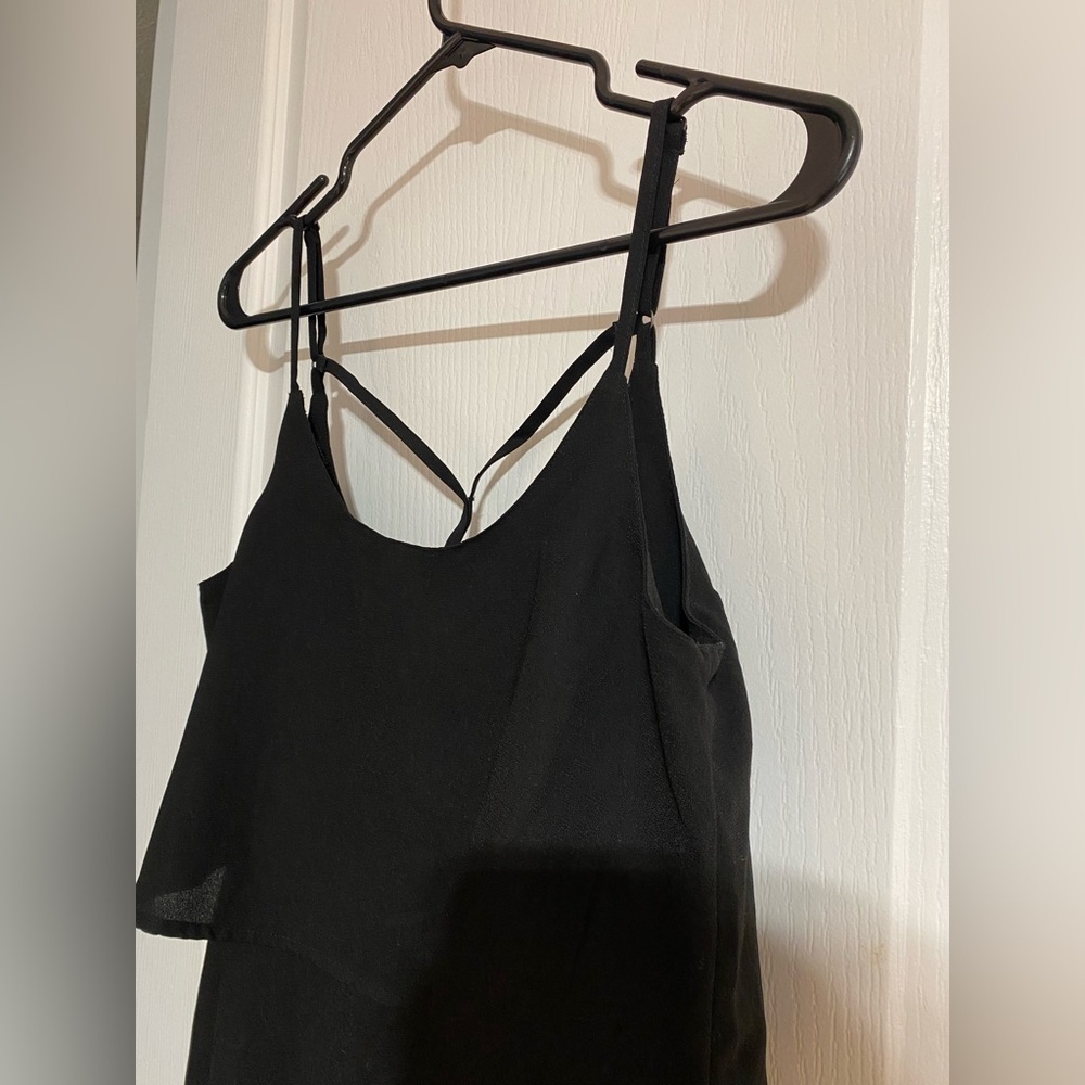 Abercrombie & Fitch Flowy Mini Spaghetti Strap Fancy Back Dress Size Small - Picture 4 of 9